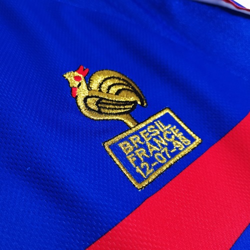 France Retro Jersey Long Sleeve World Cup 1998