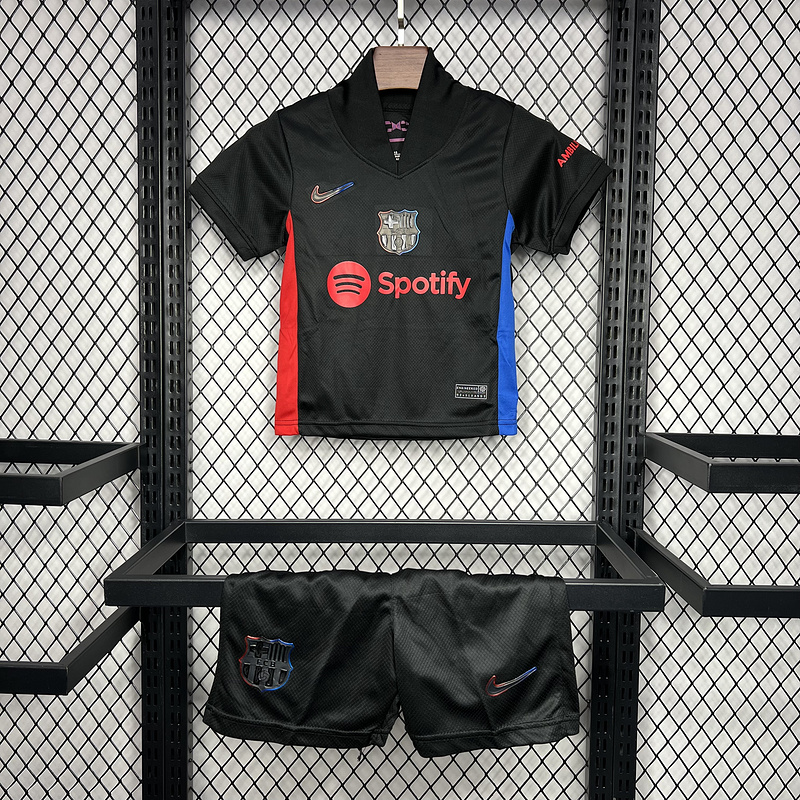 Kids Barcelona Away Kit(Jersey+Short) 2024/25