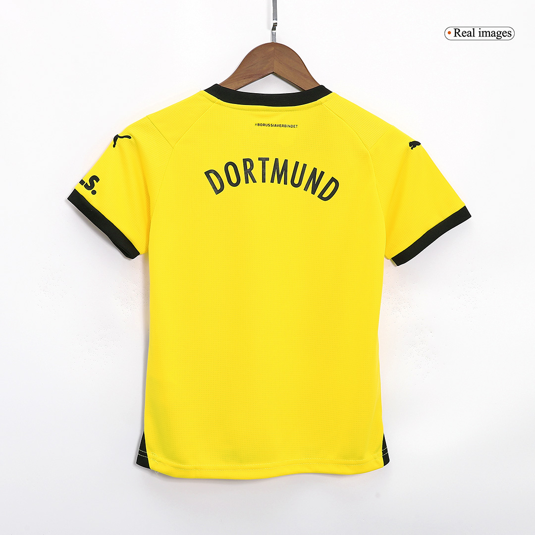 Kids Borussia Dortmund Home Jersey Kit 2023/24