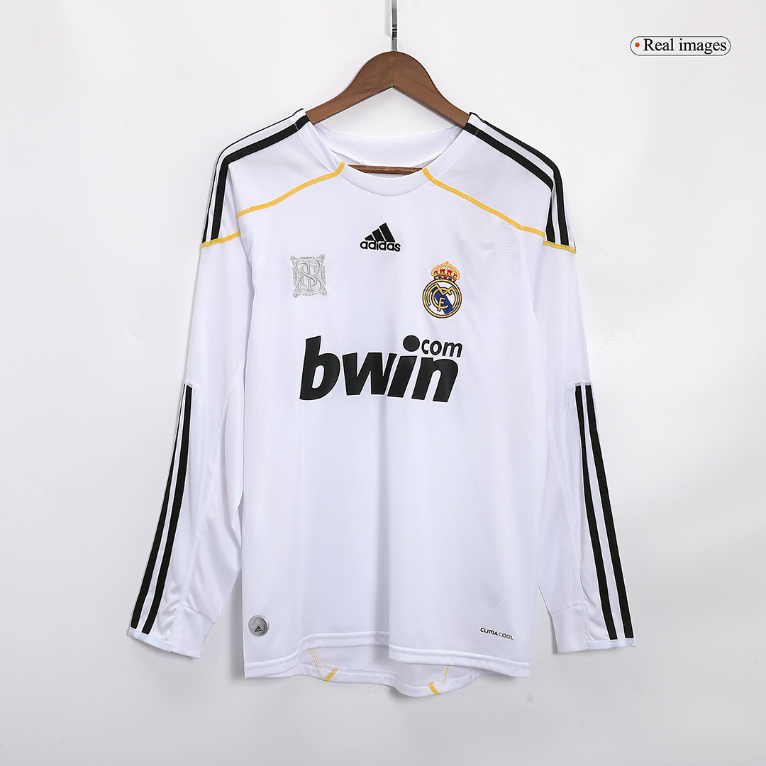 Real Madrid Retro Home Long Sleeve Jersey 2009/10