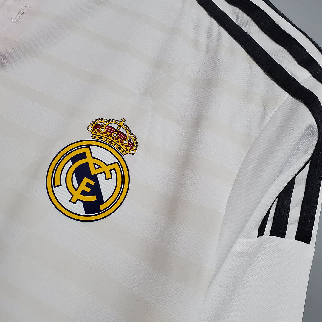 Real Madrid Retro Long Sleeve Jersey Home 2014/15