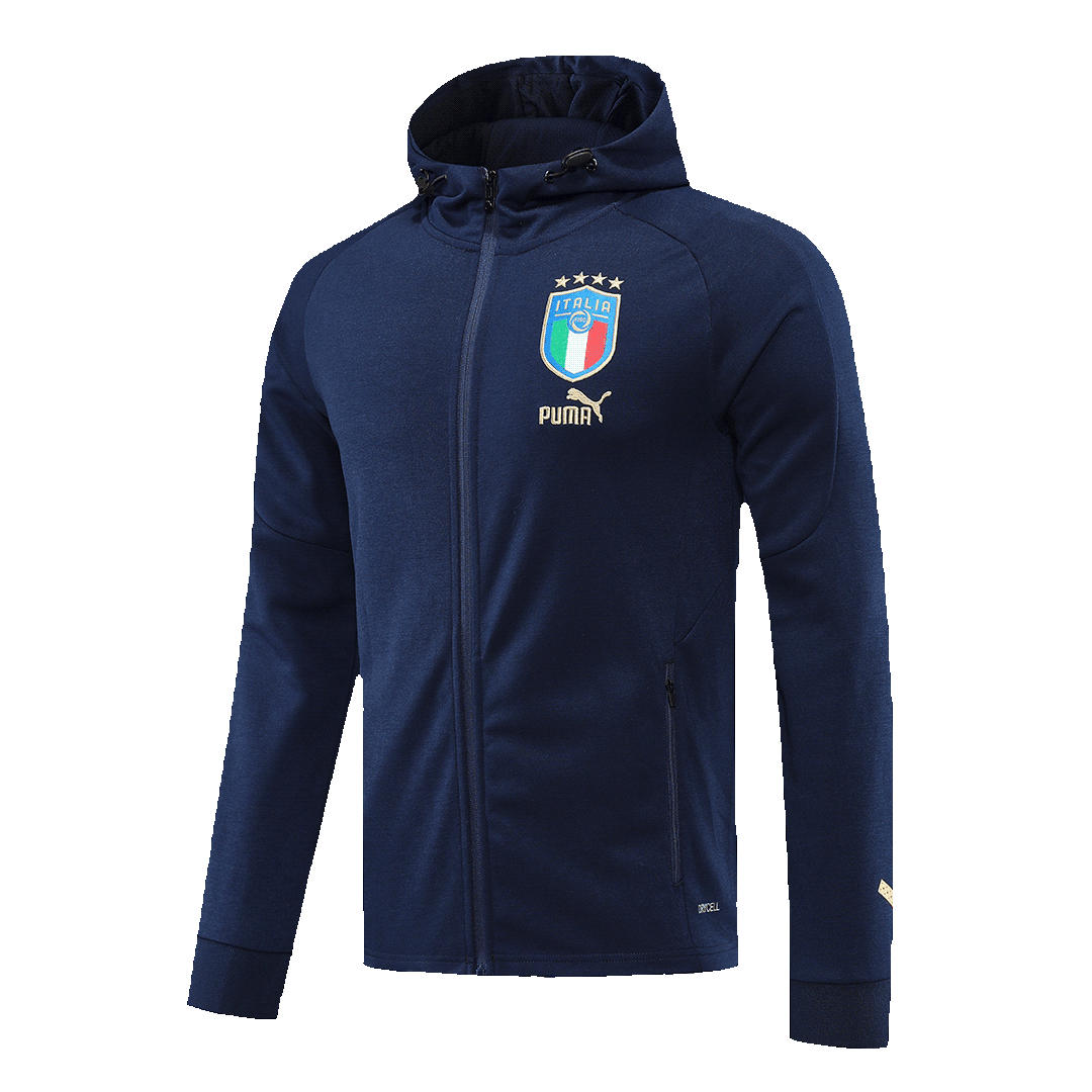 Italy Hoodie Sweatshirt Kit(Top+Pants) Navy 2022/23