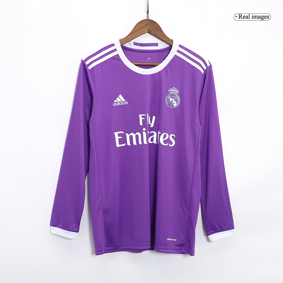 Real Madrid Retro Long Sleeve Jersey Away 2016/17