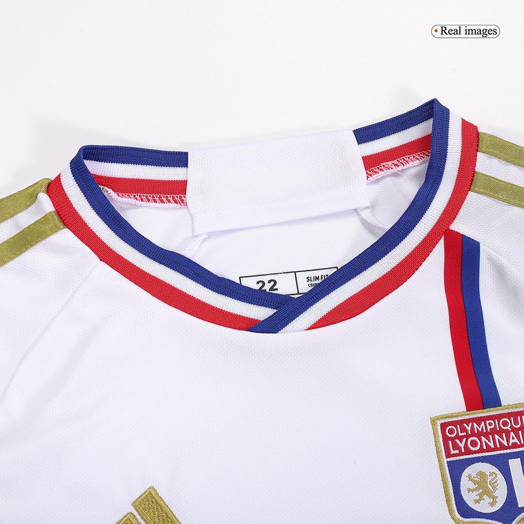 Kids Olympique Lyonnais Home Kit Jersey+Shorts 2023/24
