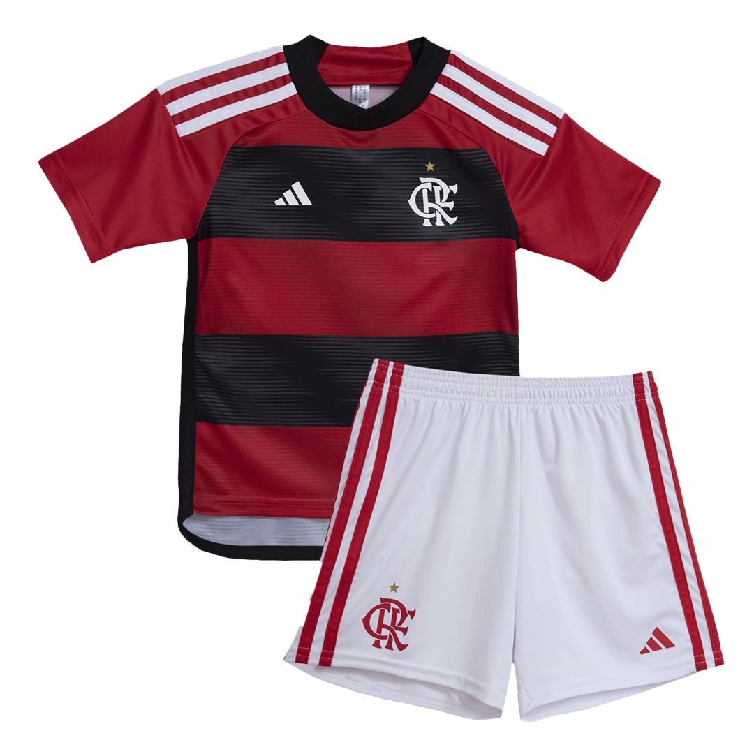Kids CR Flamengo Home Jersey Kit Replica 2023/24