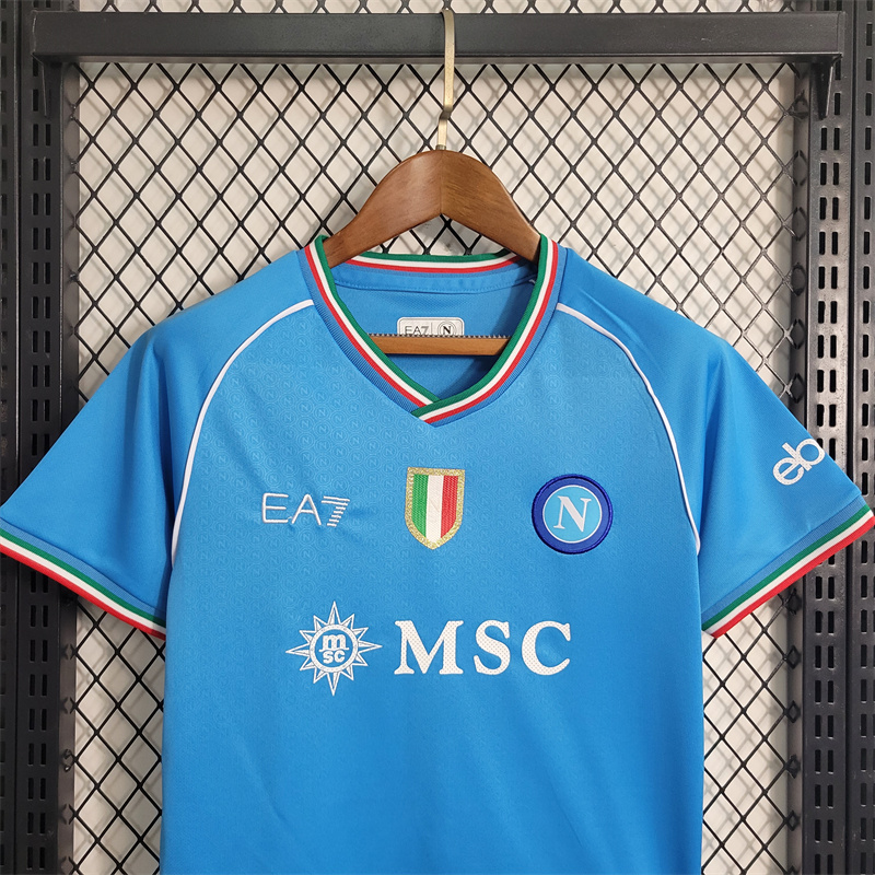 Kids Napoli Home Kit(Jersey+Shorts) 2023/24