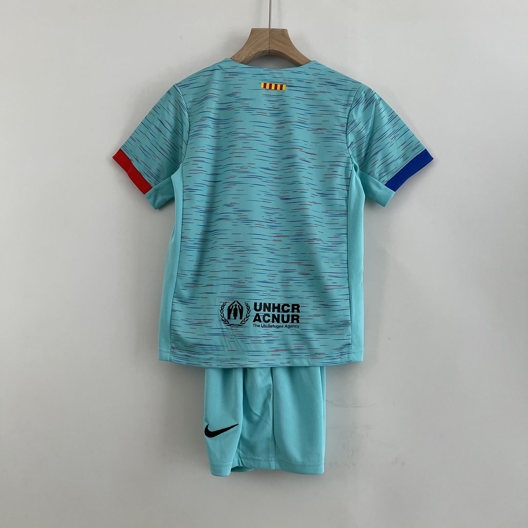 Kids Barcelona Third Jersey Kit 2023/24