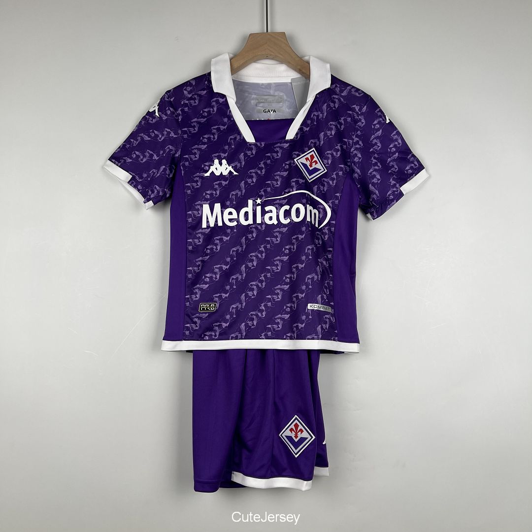 Kids Fiorentina Home Kit Jersey+Short 2023/24