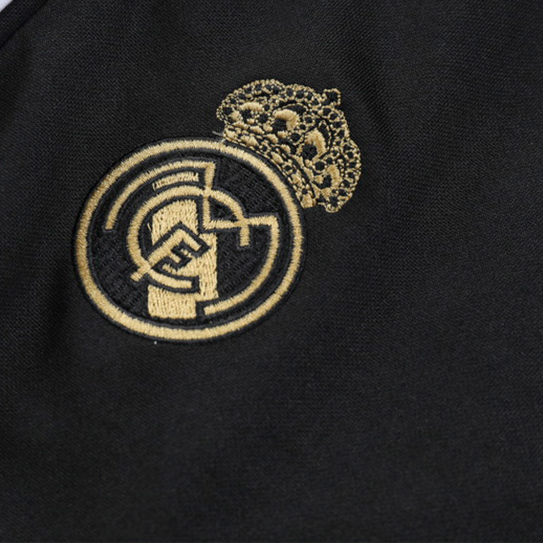 Real Madrid Zipper Sweatshirt Kit(Top+Pants) Yellow 2023/24