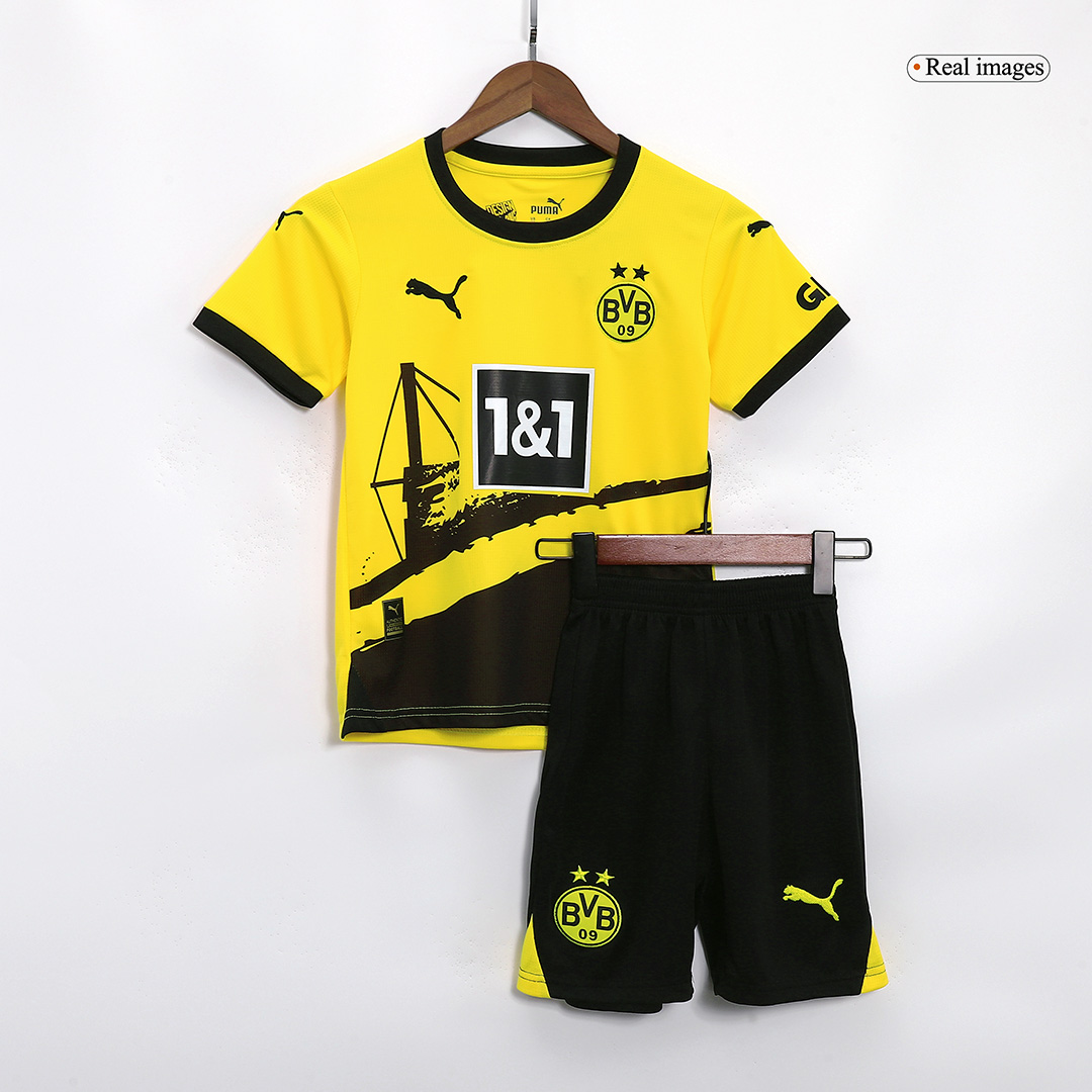Kids Borussia Dortmund Home Jersey Kit 2023/24