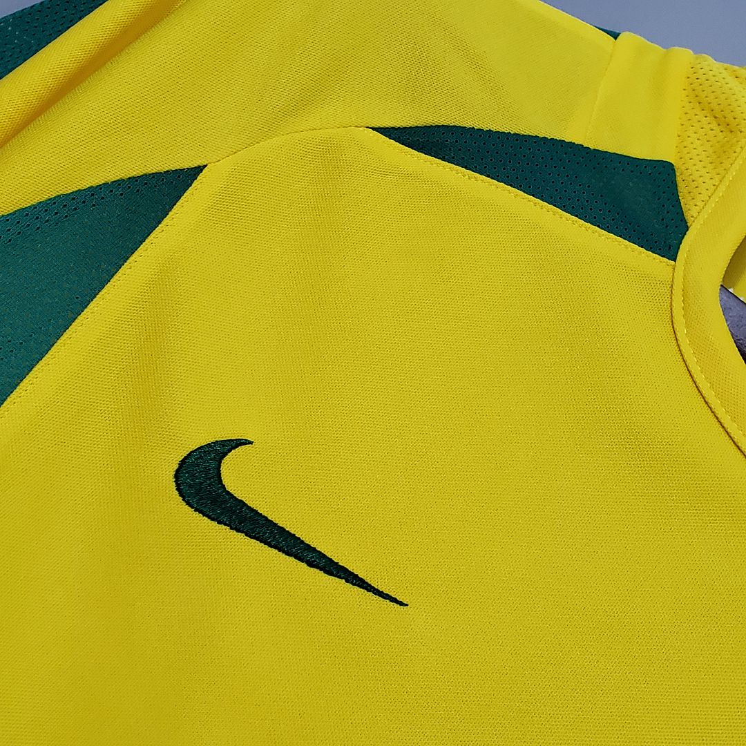 Brazil Retro Jersey Home World Cup 2002