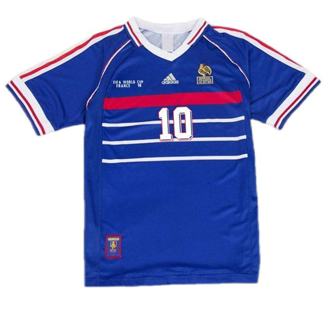 France Retro Jersey Home World Cup 1998