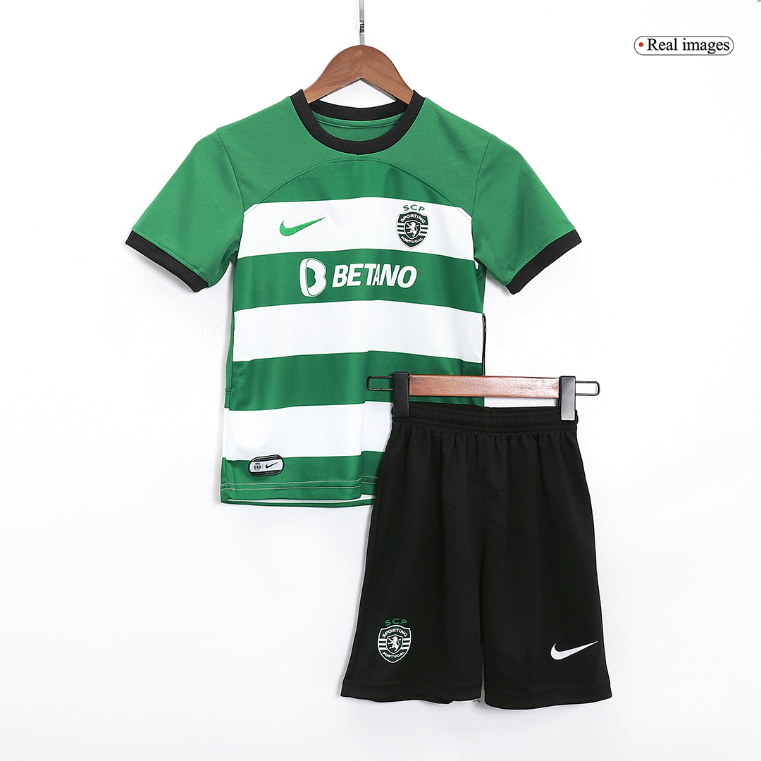 Kids Sporting CP Home Kit Jersey+Short 2023/24