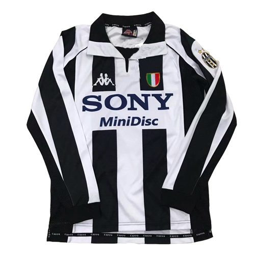 Juventus Retro Jersey Home Long Sleeve Replica 1997/98