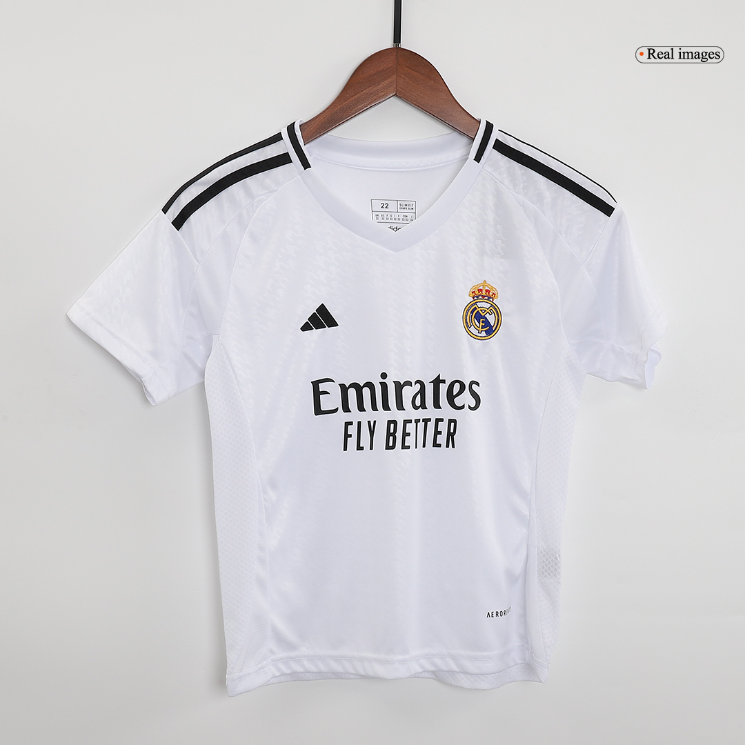 Kids Real Madrid Home Whole Jersey Kit(Top+Shorts+Socks) 2024/25