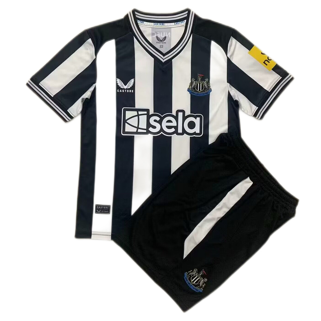 Kids Newcastle Home Kit Jersey+Shorts 2023/24