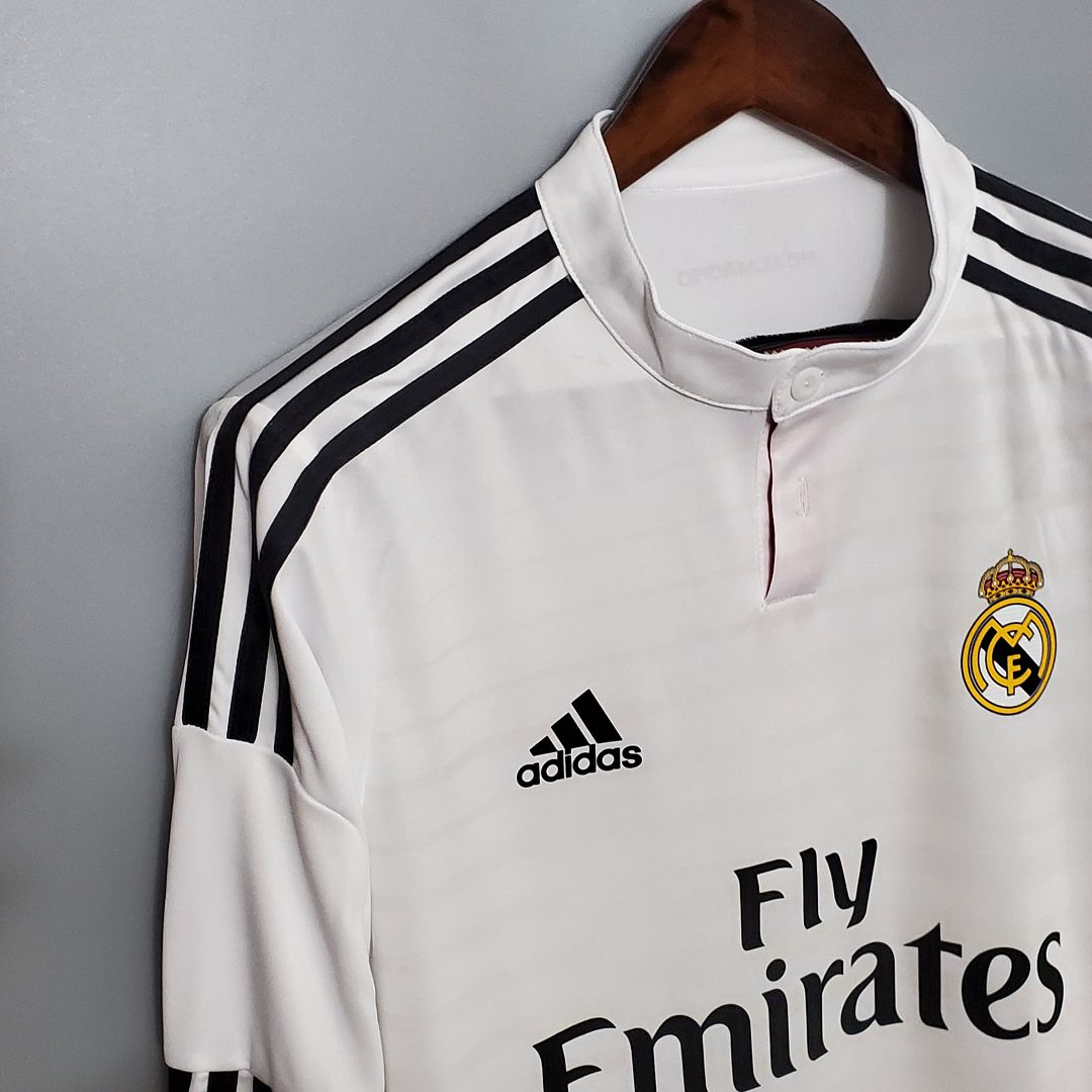 Real Madrid Retro Long Sleeve Jersey Home 2014/15