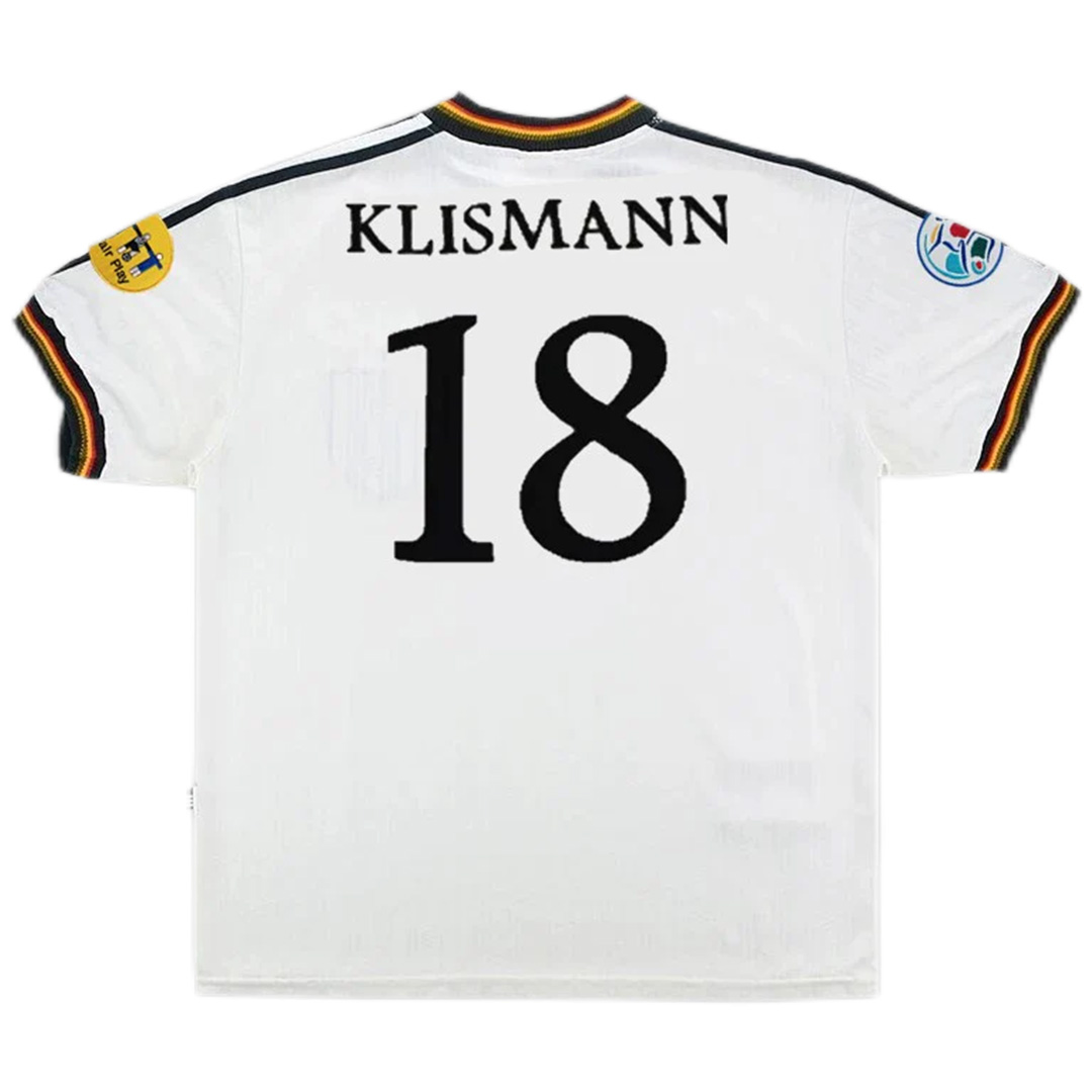 Germany Retro Jersey Home Euro Cup 1996