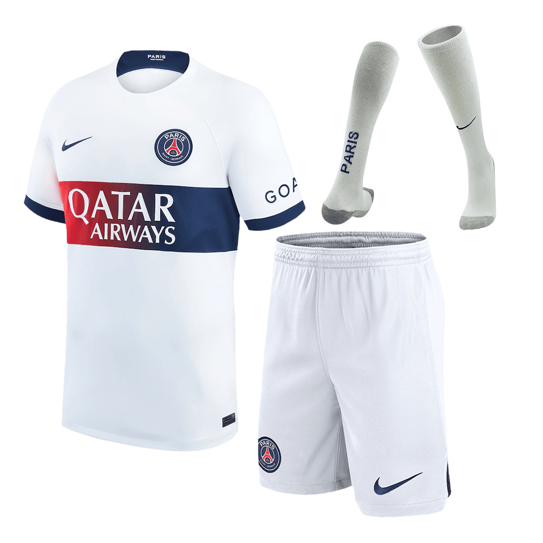 PSG Away Whole Kit Jersey+Shorts+Socks 2023/24