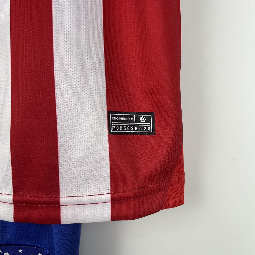 Kids Atletico Madrid Home Kit Jersey+Short 2023/24