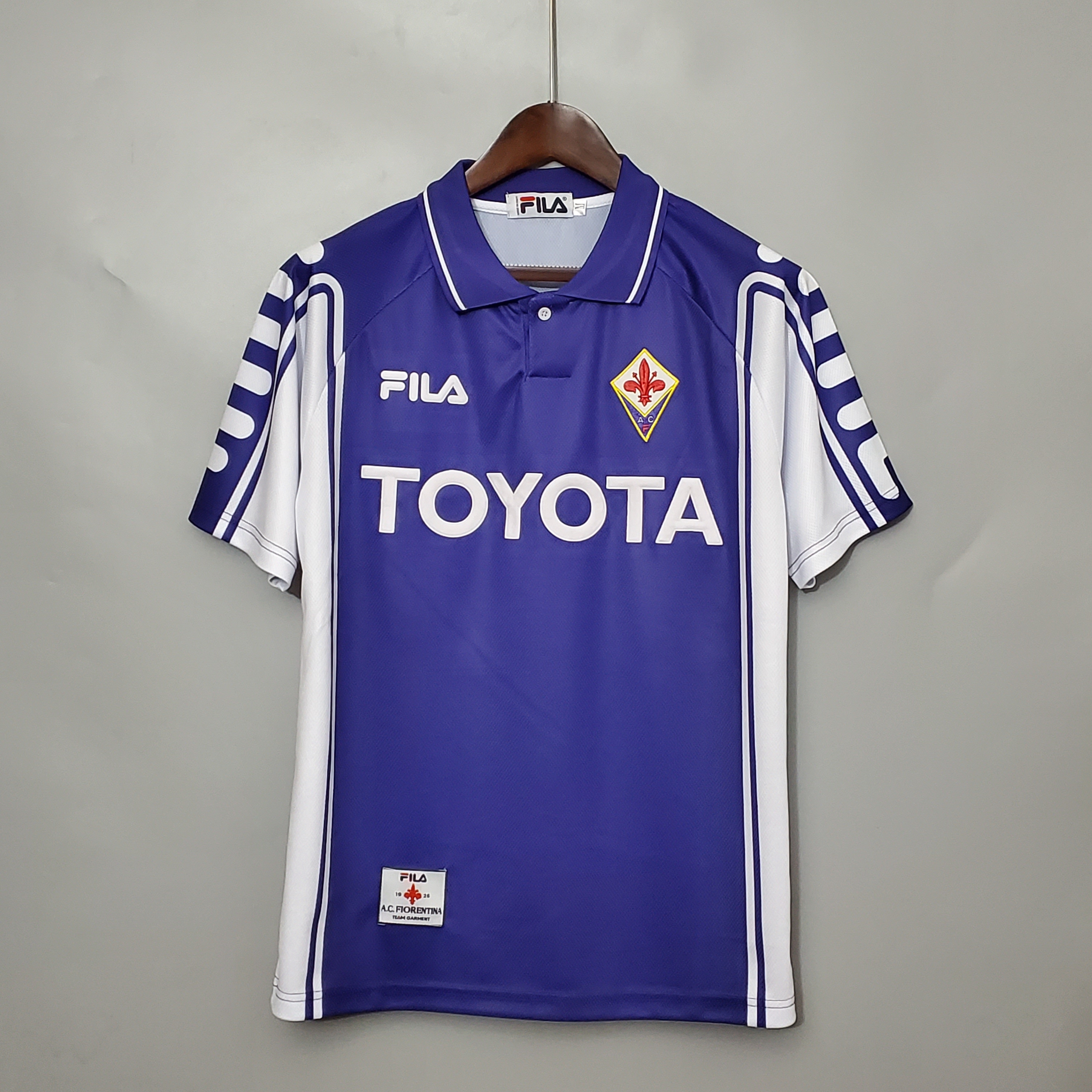 Fiorentina BATISTUTA #9 RUI COSTA #10 Retro Jersey Home 1999/00