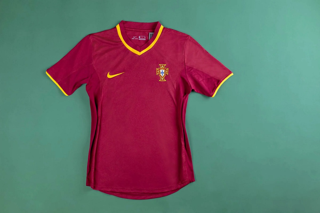 Portugal Retro Soccer Jersey Home Replica Euro Cup 2000
