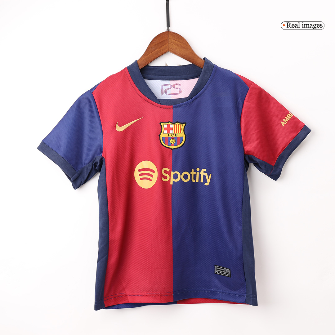 Kids Barcelona Home Kit(Jersey+Short) 2024/25