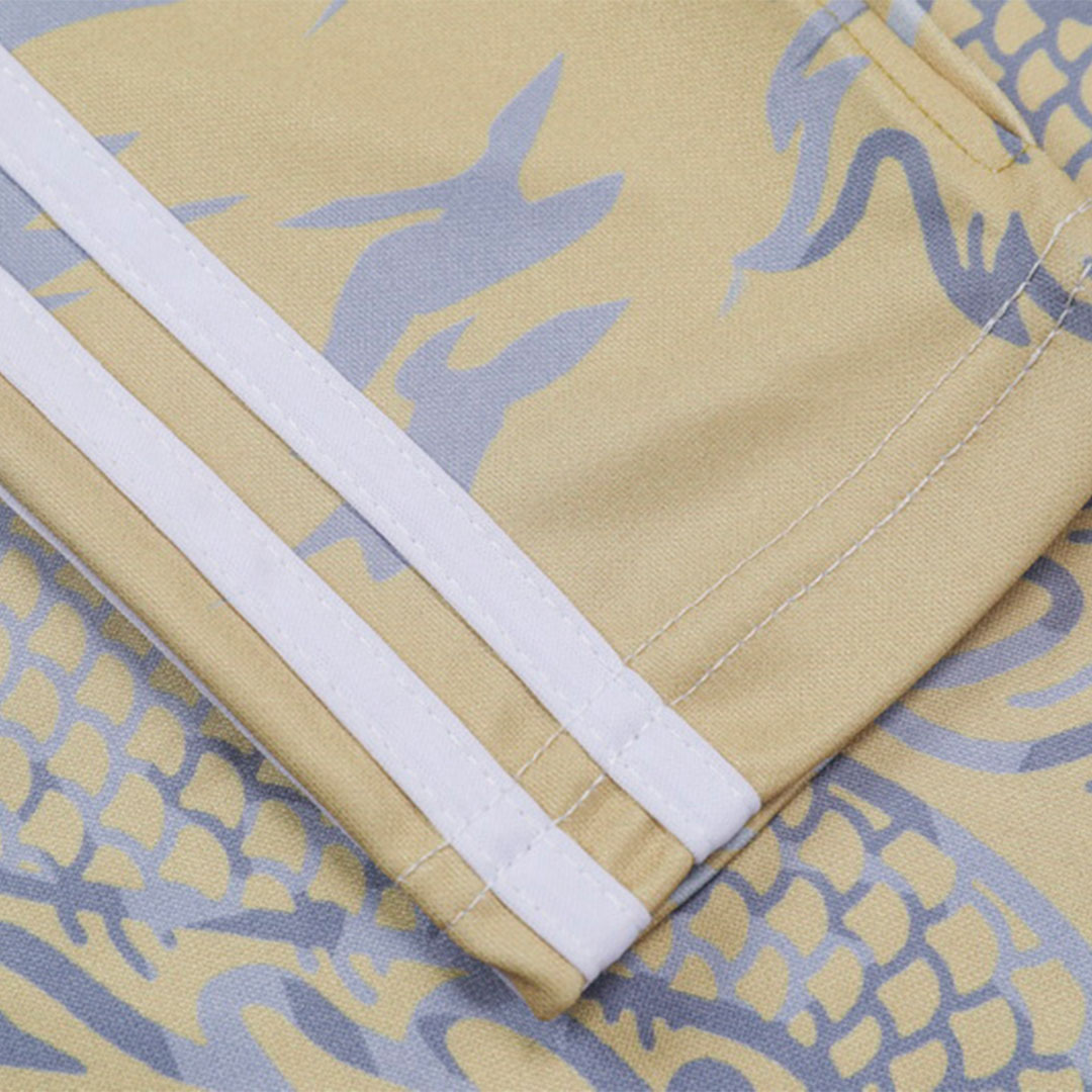 Real Madrid Zipper Sweatshirt Kit(Top+Pants) Yellow 2023/24