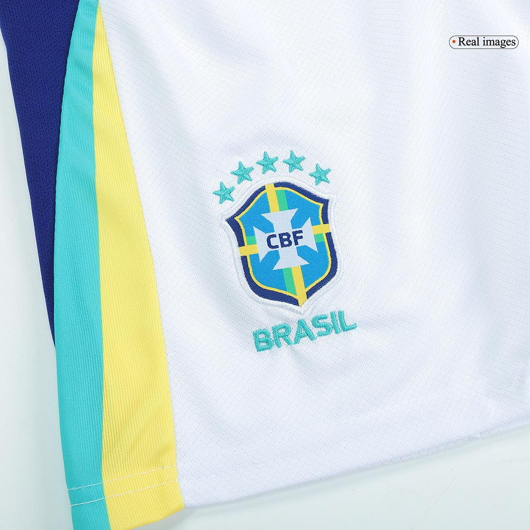 Kids Brazil Away Kit Copa America 2024 Youth Apparels