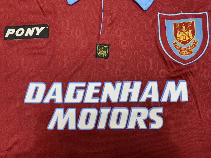 West Ham United 100th Anniversary Retro Jersey 1995/96