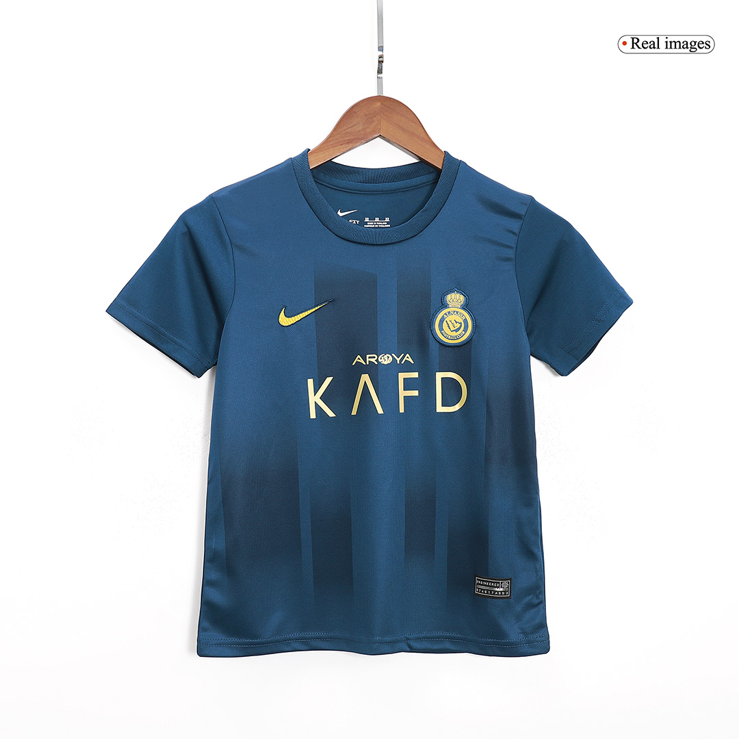 Kids Al Nassr Away Kit(Jersey+Shorts) 2023/24
