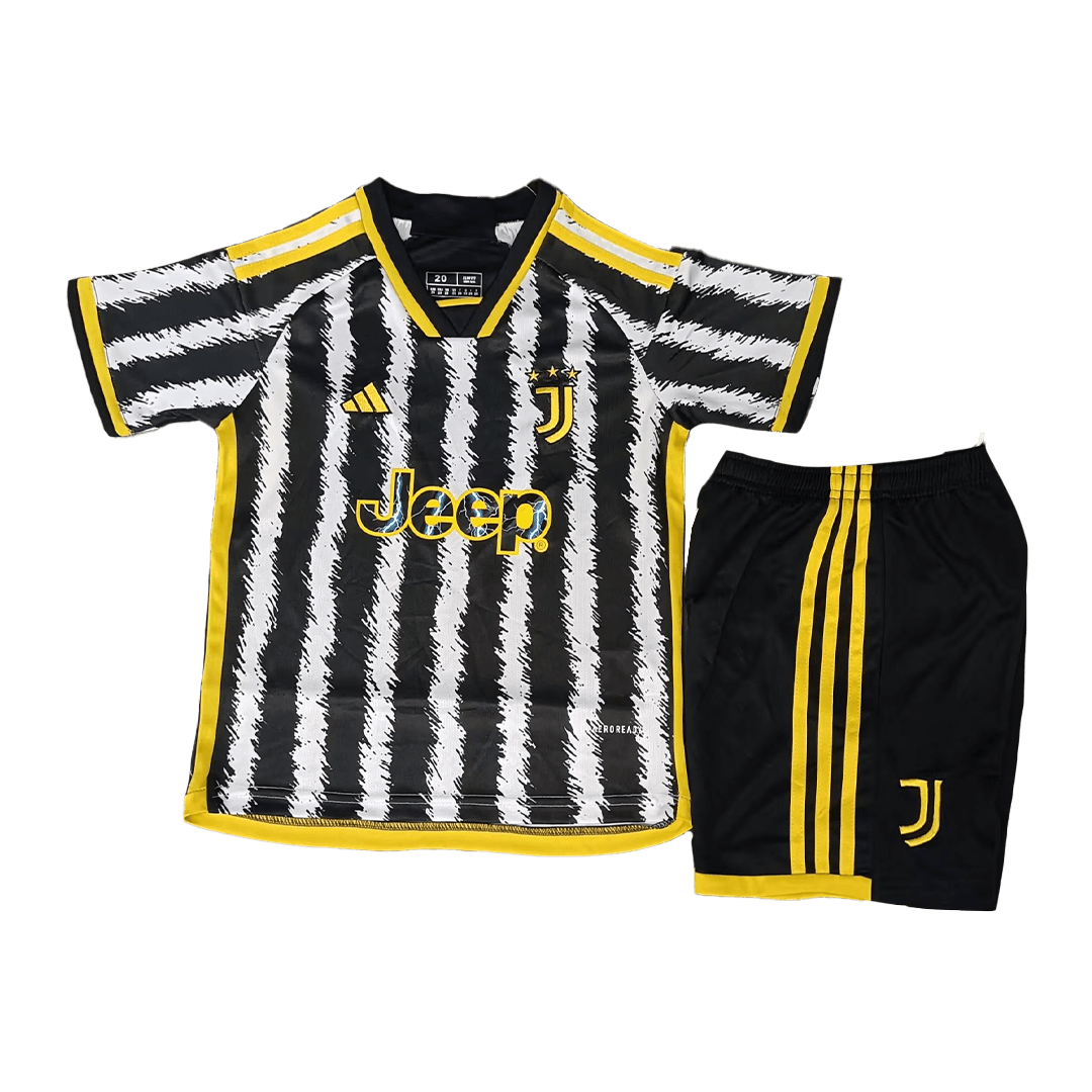 Kids Juventus Home Whole Kit(Jersey+Shorts+Socks) 2023/24