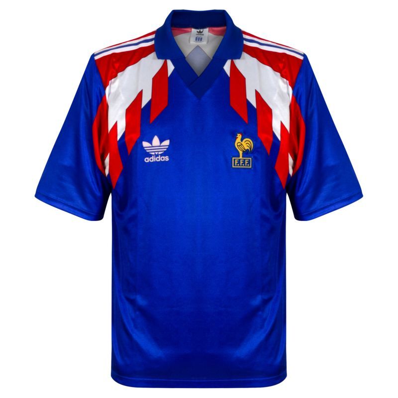 France Retro Jersey Home World Cup 1990