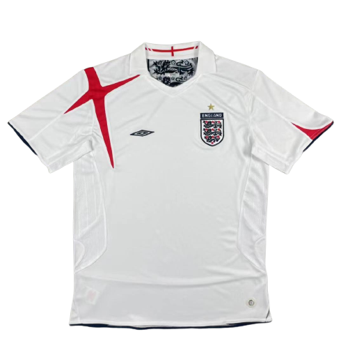 England Retro Soccer Jersey Home Replica World Cup 2006