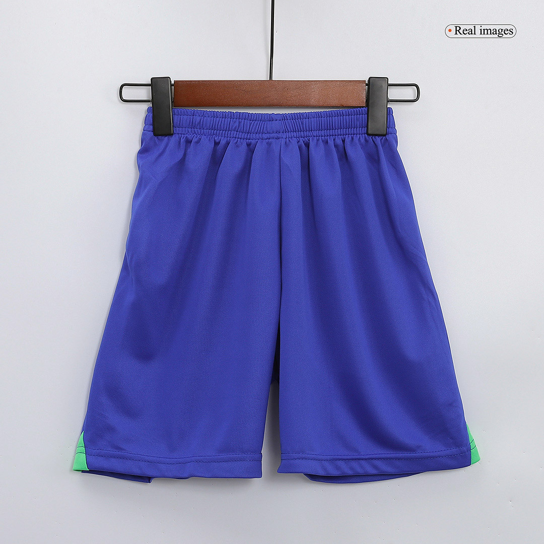 Brazil Kids Soccer Jersey Home Kit(Jersey+Shorts) World Cup 2022