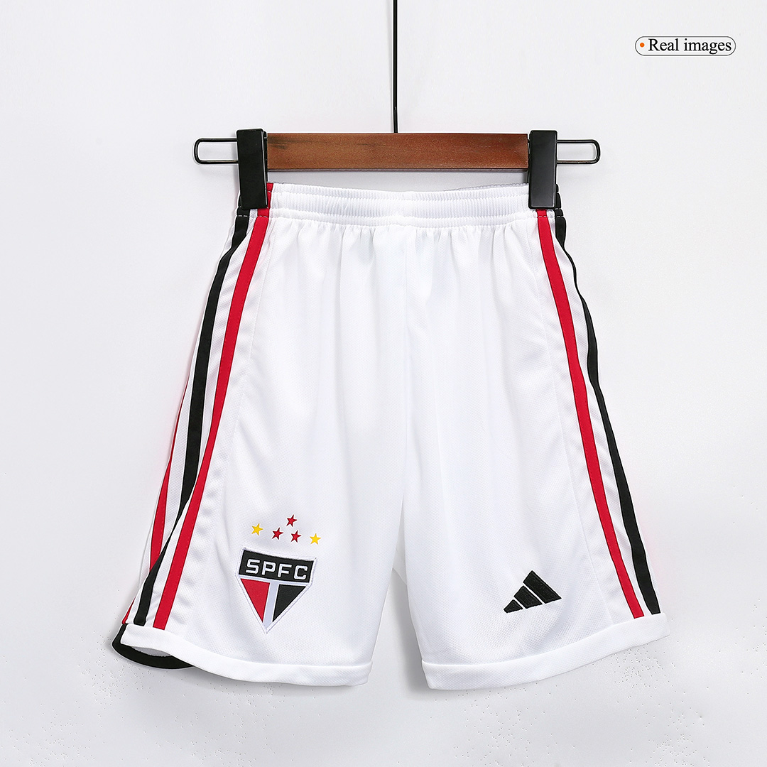 Kids Sao Paulo FC Home Jersey Kit Replica 2023/24