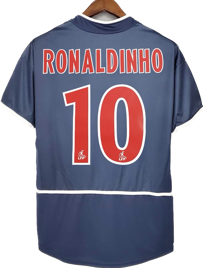 PSG RONALDINHO #10 Retro Jersey Home Replica 2002/03