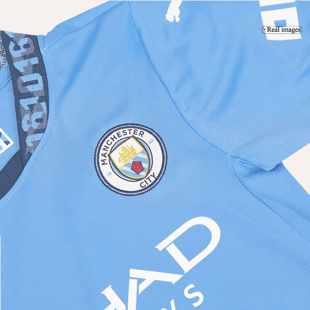 Kids Manchester City Home Jersey Kit Youth Apparels 2024/25
