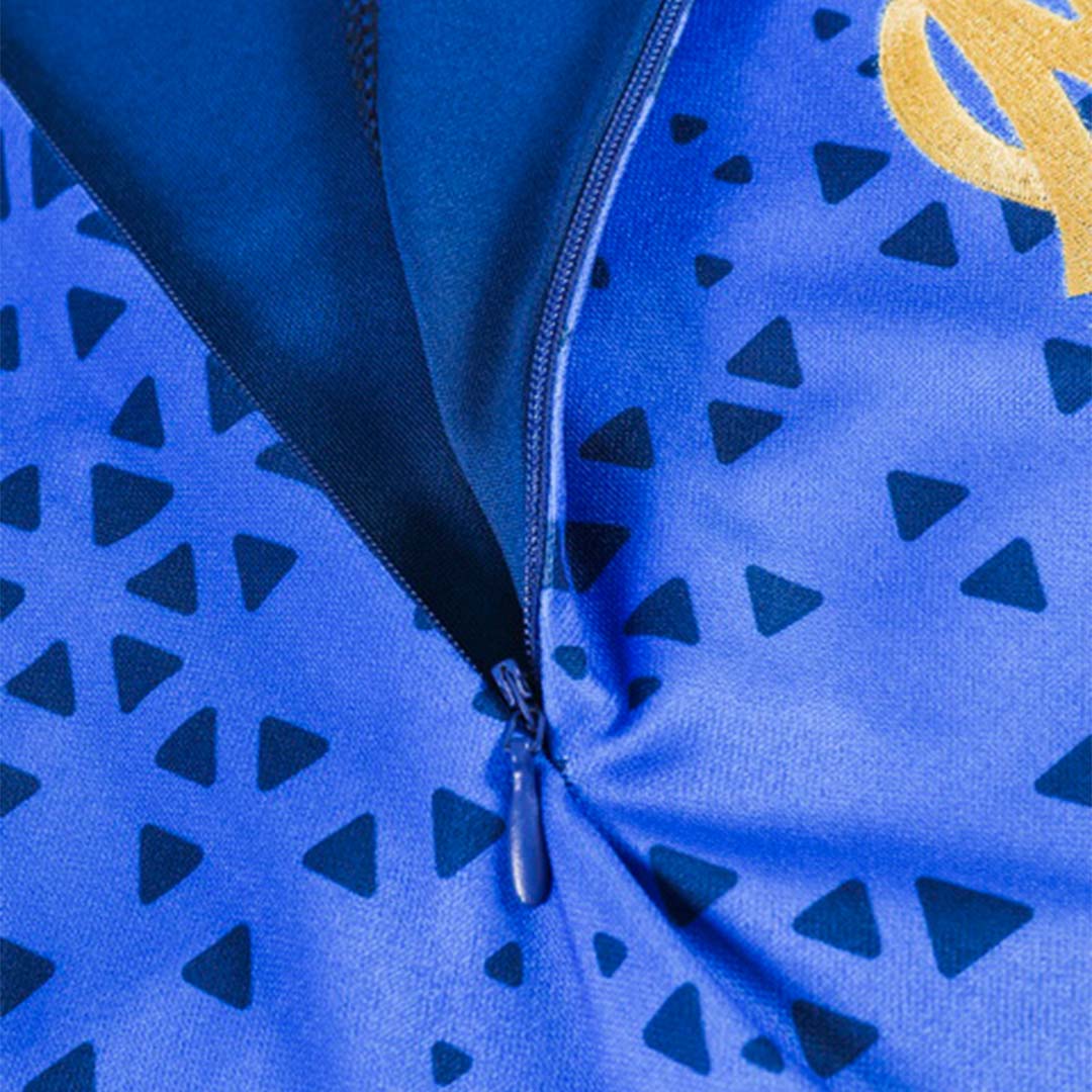 Marseille Zipper Sweatshirt Kit(Top+Pants) Blue 2023/24