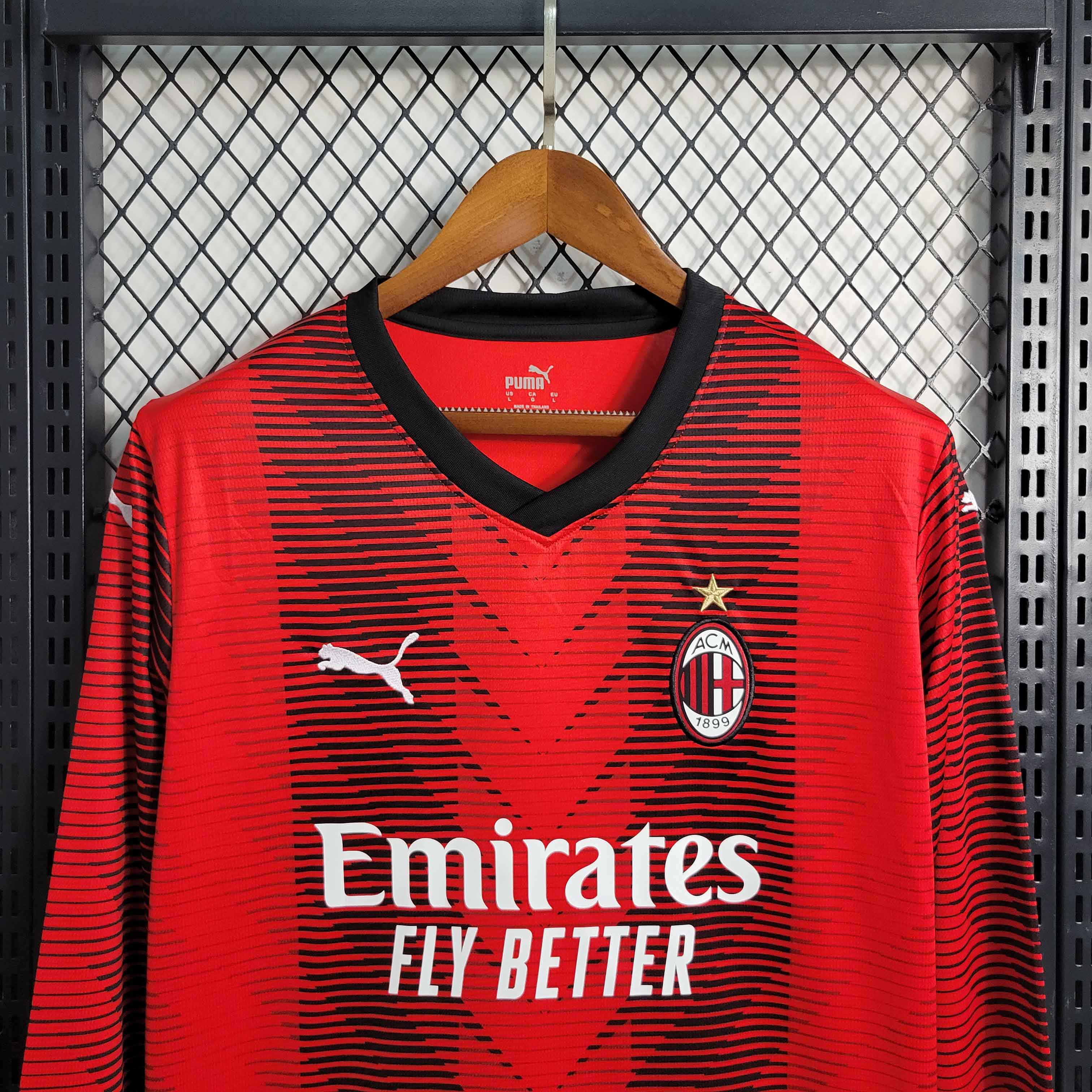 AC Milan Home Long Sleeve Jersey 2023/24