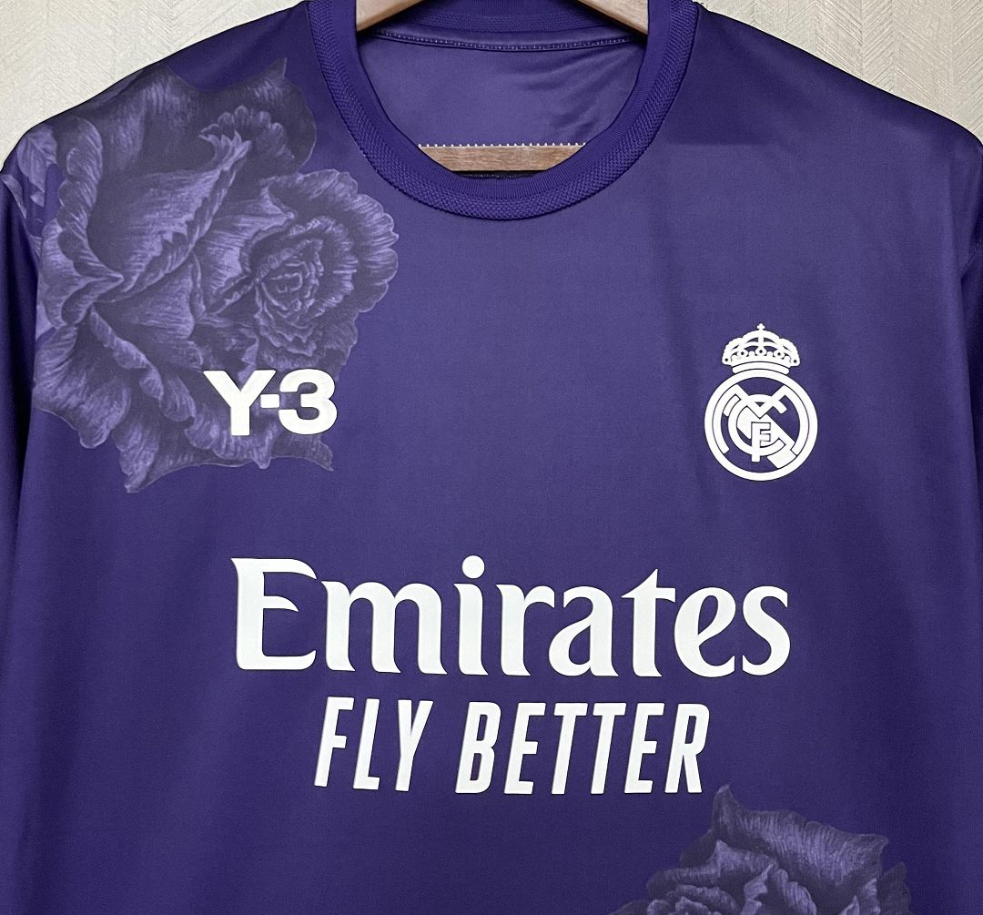 Real Madrid Y-3 Fourth Jersey Purple Kit 23/24