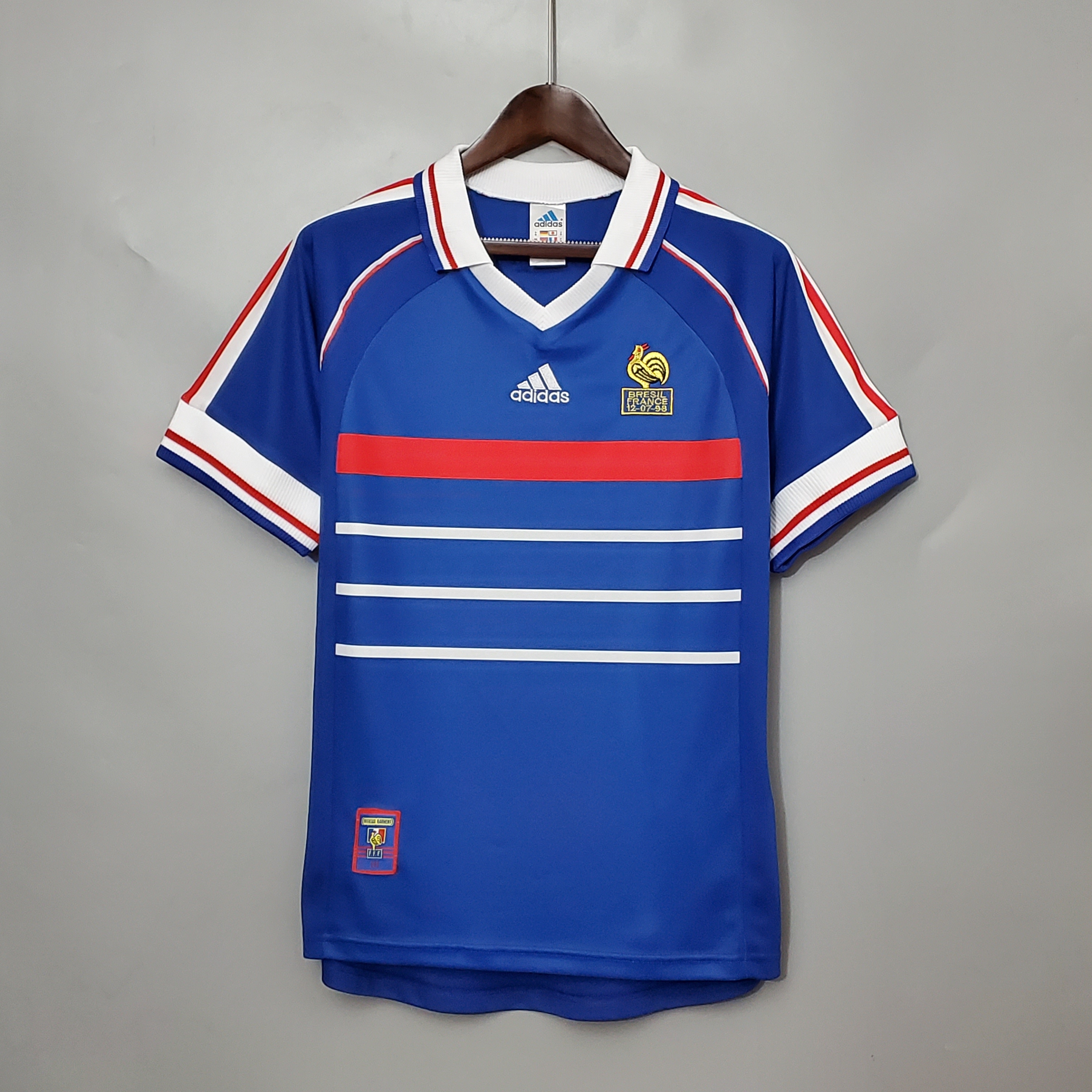 France Retro Jersey Home World Cup 1998