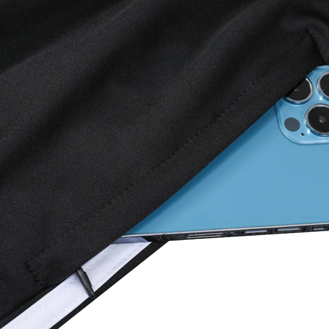 Real Madrid Zipper Sweatshirt Kit(Top+Pants) Black 2023/24