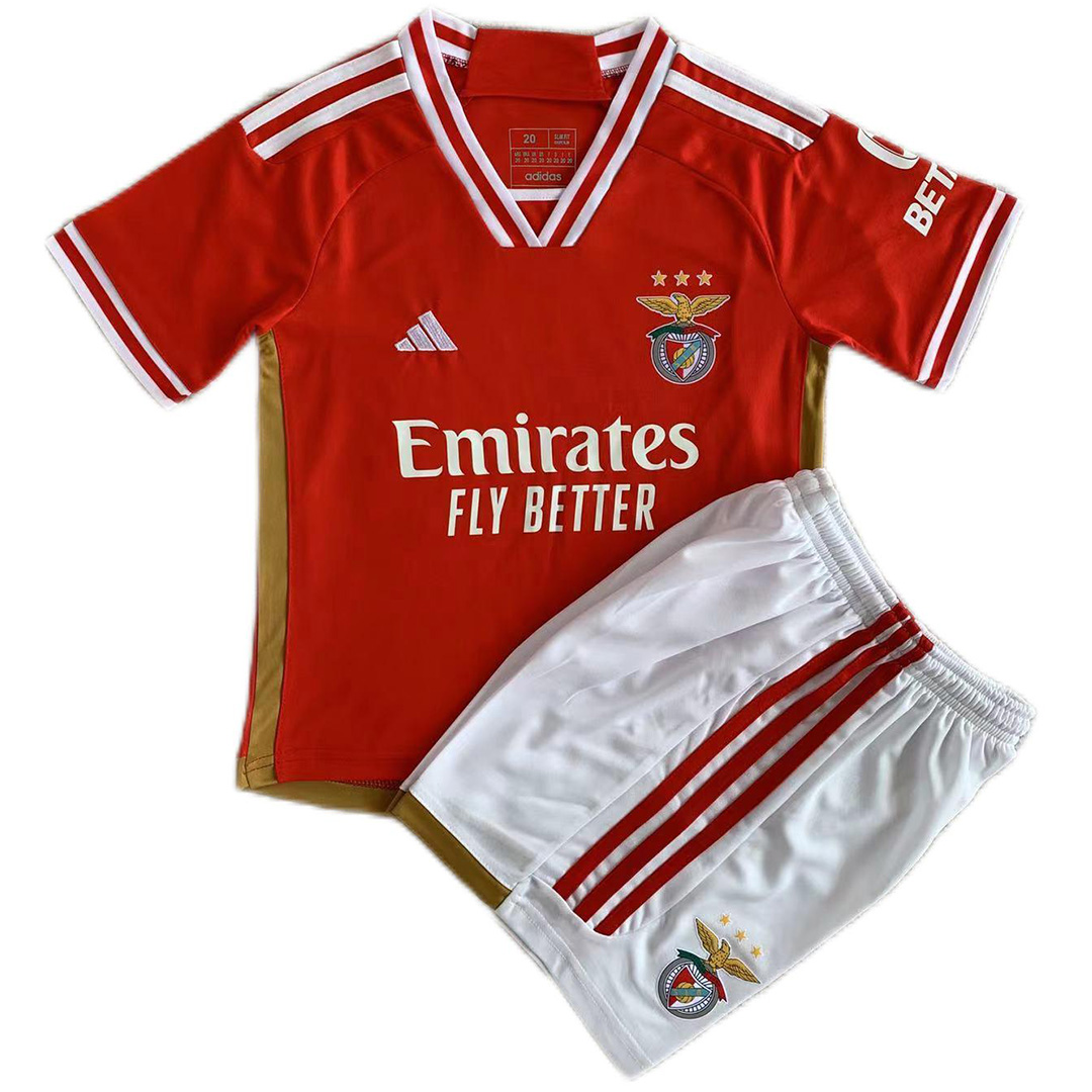 Kids Benfica Home Kit Jersey+Shorts 2023/24