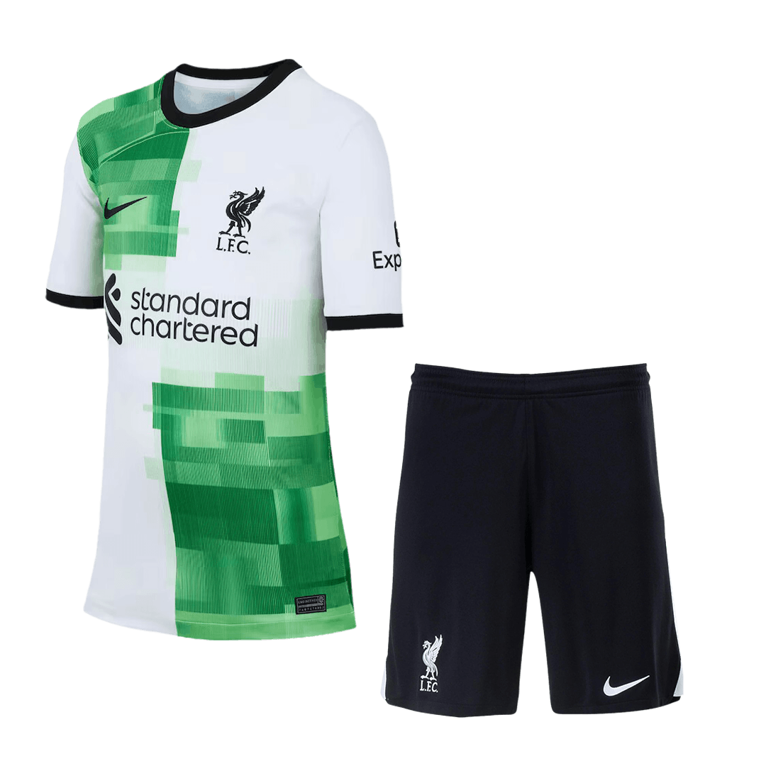 Kids Liverpool Away Whole Kit Jersey+Shorts+Socks 2023/24