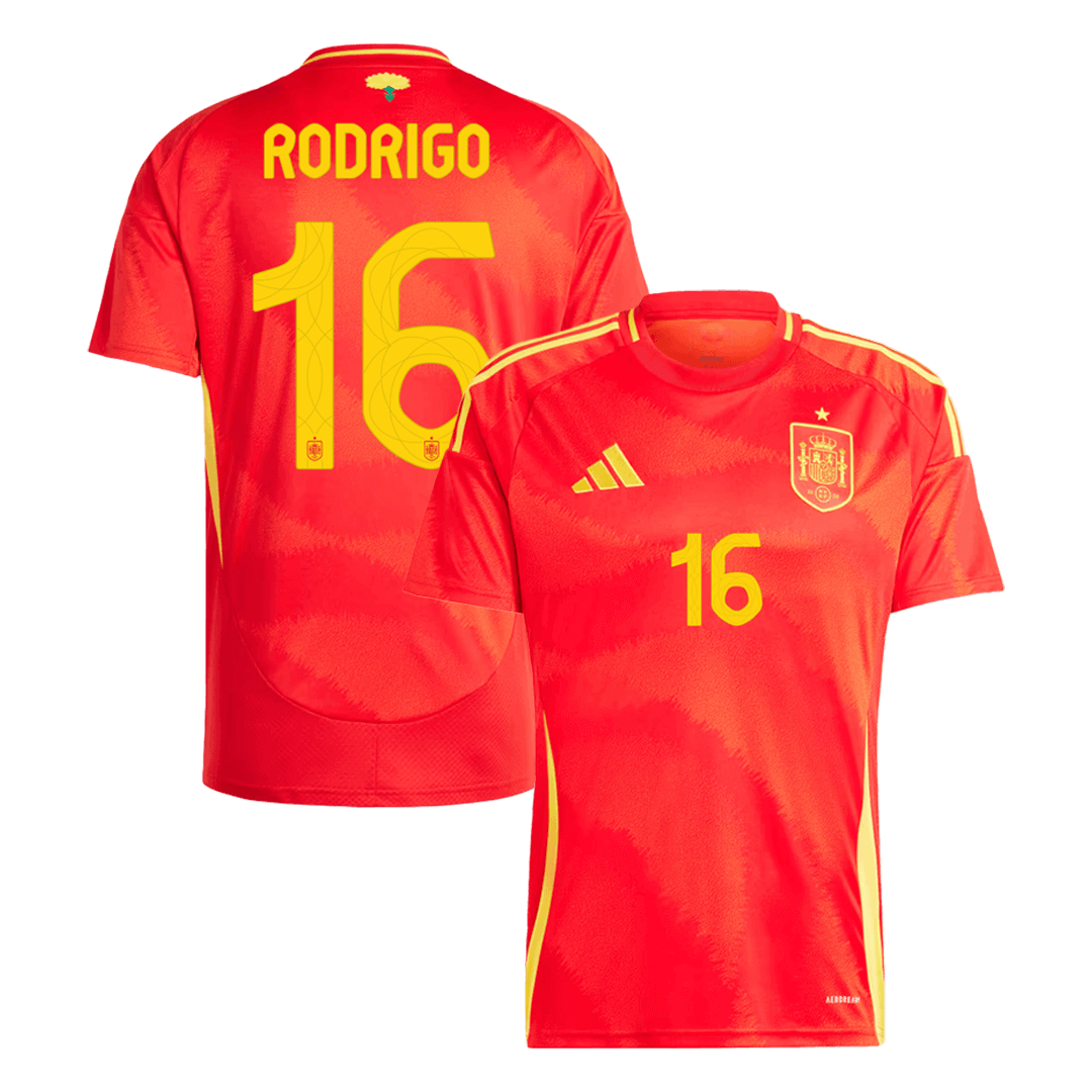 Spain Home Jersey LAMINE YAMAL #19 RODRIGO #16 MORATA #7 Euro 2024