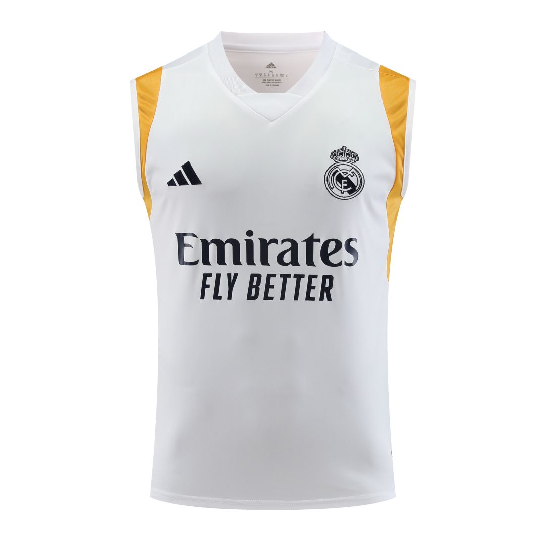 Real Madrid Pre-Match Vest Jersey White 2023/24