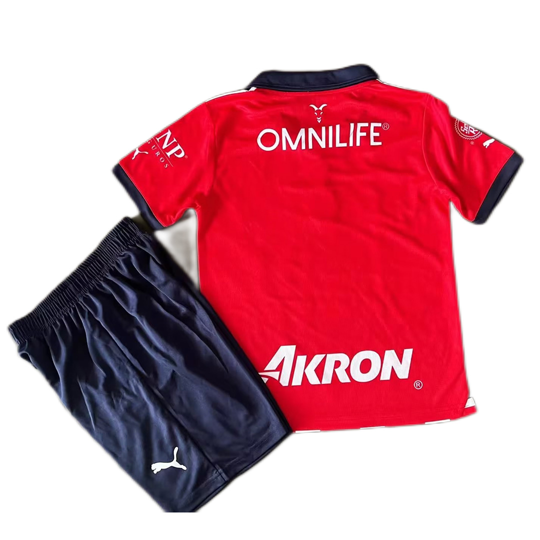 Kids Chivas Jersey Home Kit Jersey+Shorts 2023/24