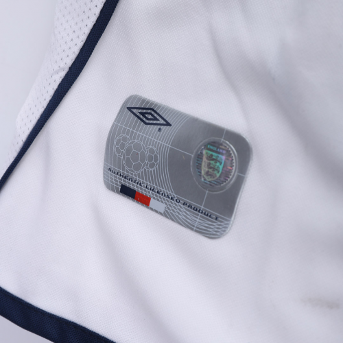 England Retro Soccer Jersey Home Replica World Cup 2002