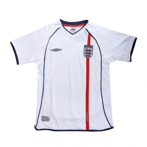 England Retro Soccer Jersey Home Replica World Cup 2002